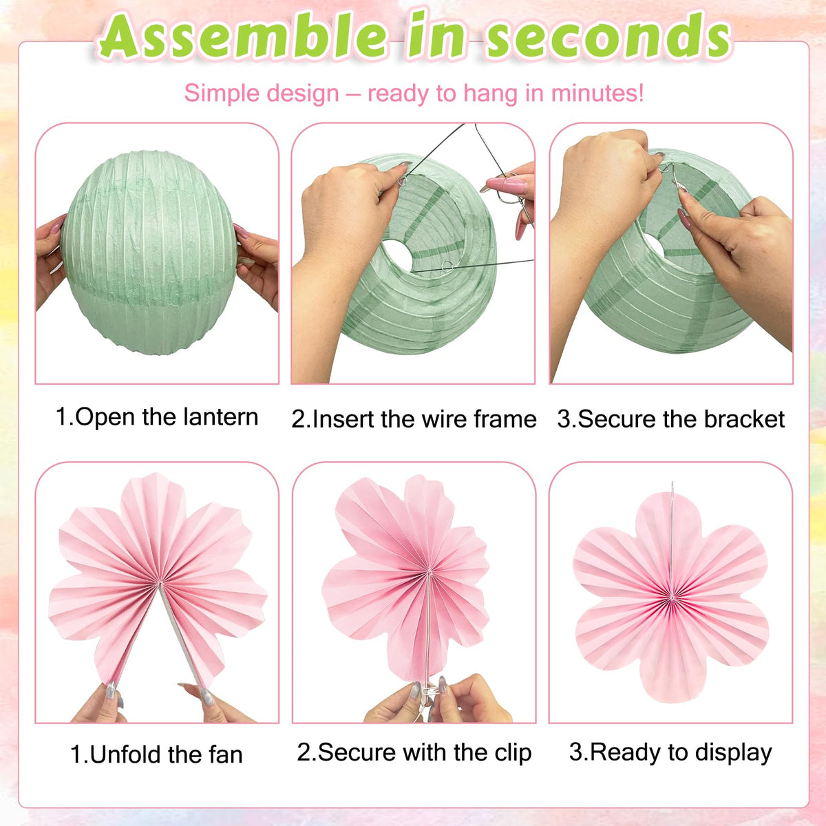 Dimhut easy clips enable quick setup without glue.