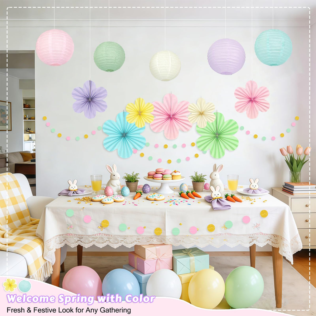 Dimhut soft macarons color palette brightens any celebration.