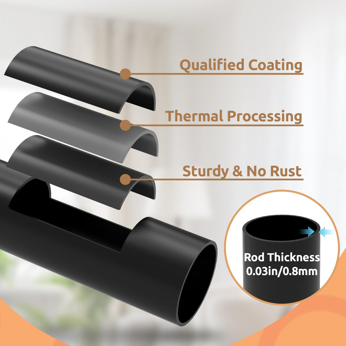 Dimili two-pack includes two 120-inch rods for extra-long setups.