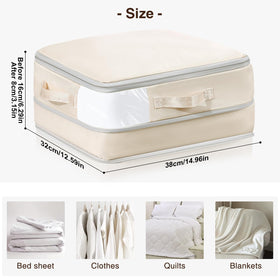 DIMJ 19L compression bags with window for quick item identification and neat packing