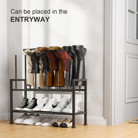 DIMJ rack with adjustable feet adapts to uneven floors for stable storage