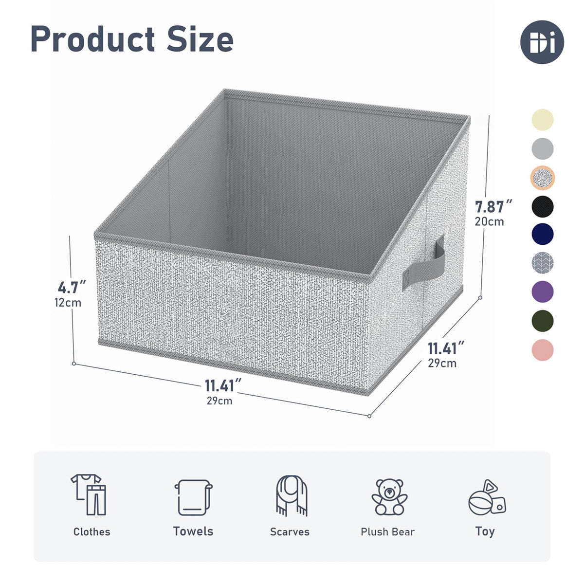DIMJ storage bin showing ergonomic handles for sturdy carrying