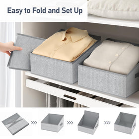 DIMJ foldable bin folded flat to save space when not in use