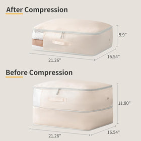 DIMJ Comforter Storage Bag uses tear-resistant material to protect bedding.