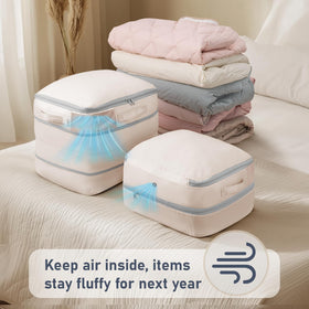 DIMJ compression bags durable nylon material resists tearing and maintains shape.