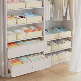DIMJ large drawer organizer bin ideal for bulky items and towels