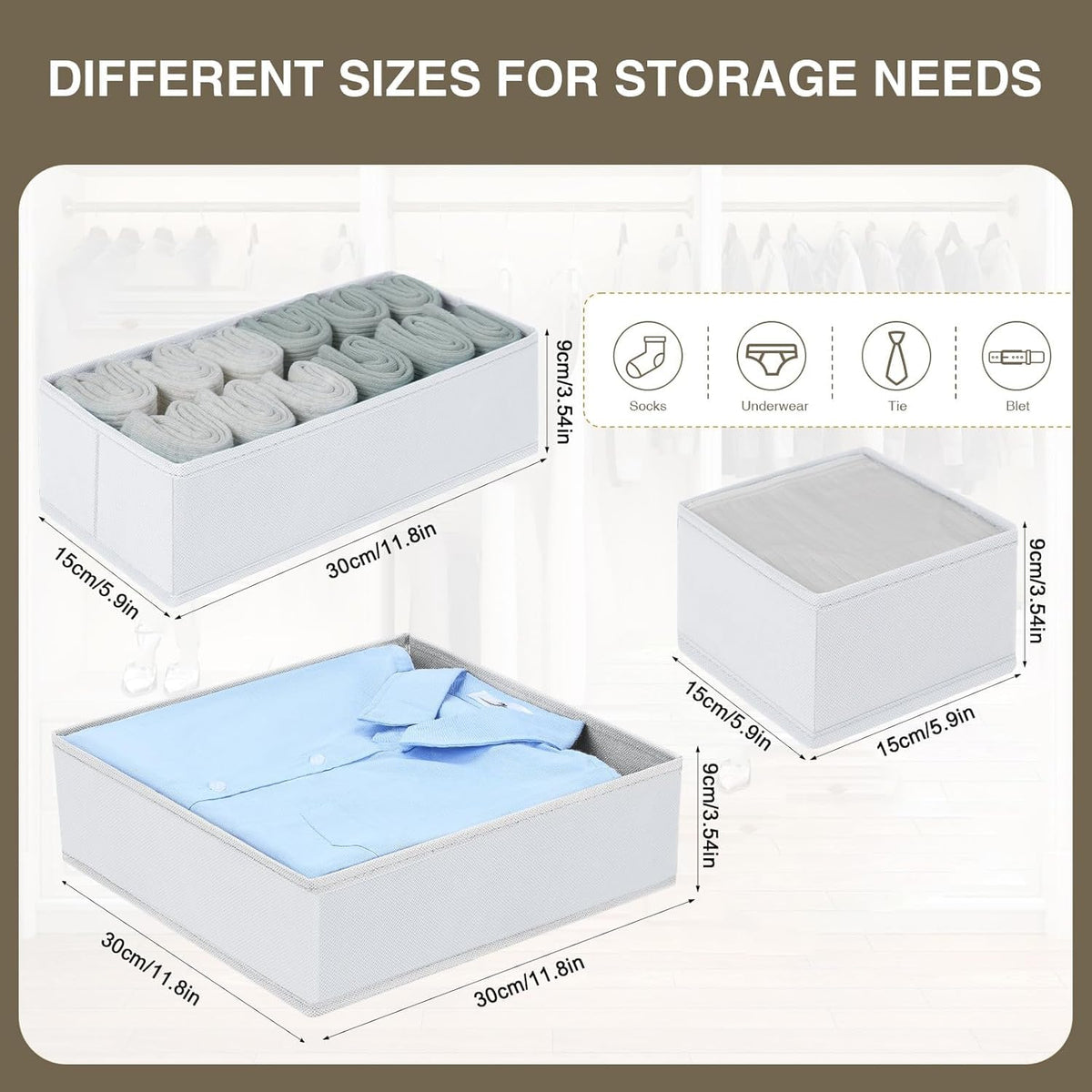 DIMJ dresser organizer in the drawer for nursery organization