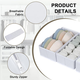 Folded DIMJ drawer organizer compact storage when not in use