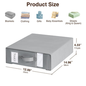 DIMJ front label slot enables quick seasonal organization for shared closets.