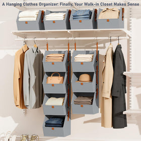 DIMJ organizer folded for compact storage in small spaces.
