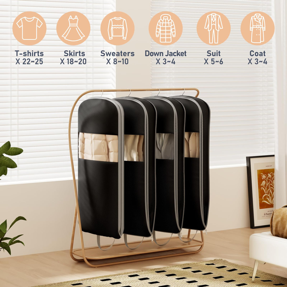 DIMJ side openings provide quick access to clothes