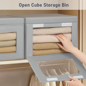 DIMJ storage bin shows contents through PVC window for quick checks