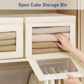 DIMJ storage bins PVC window shows contents at a glance
