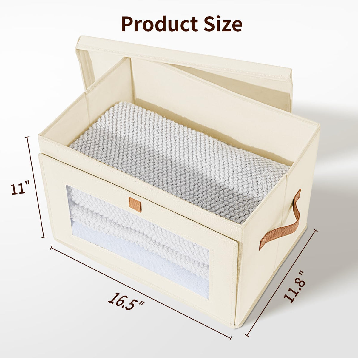 DIMJ storage bins with soft fabric finish ideal for living room storage