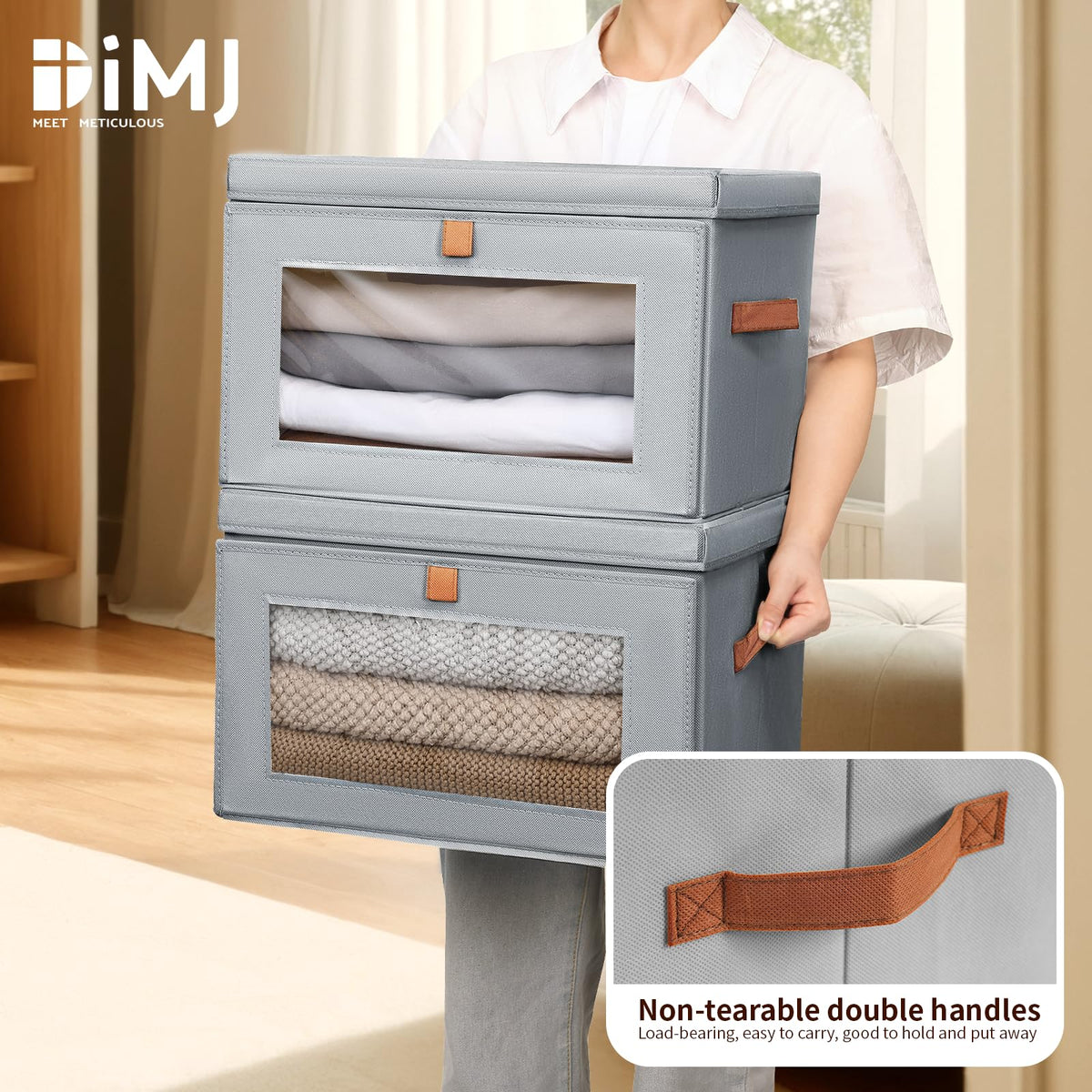 DIMJ collapsible design folds flat for tidy seasonal storage.