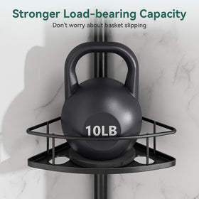 Dimyno corner shower caddy drain-friendly design keeps items dry