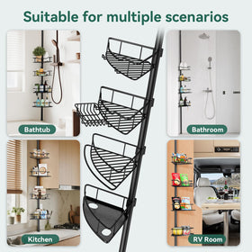 Dimyno corner shower caddy tool-free installation in minutes