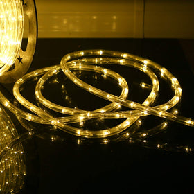 DINGFU 50ft rope light with IP65 protection for windows and walkways.