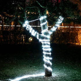 DINGFU IP65 waterproof UV-resistant rope light exterior for durable outdoor use.