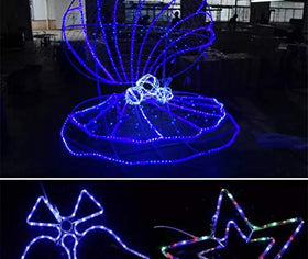 DINGFU wedding and party blue rope lighting for atmosphere