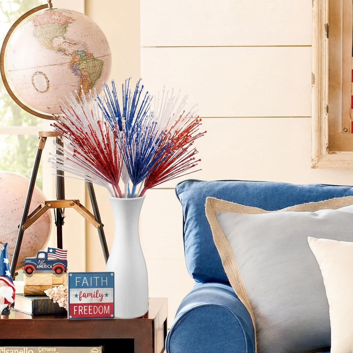Dingion 36 cm firework picks create tall decorative focal points.