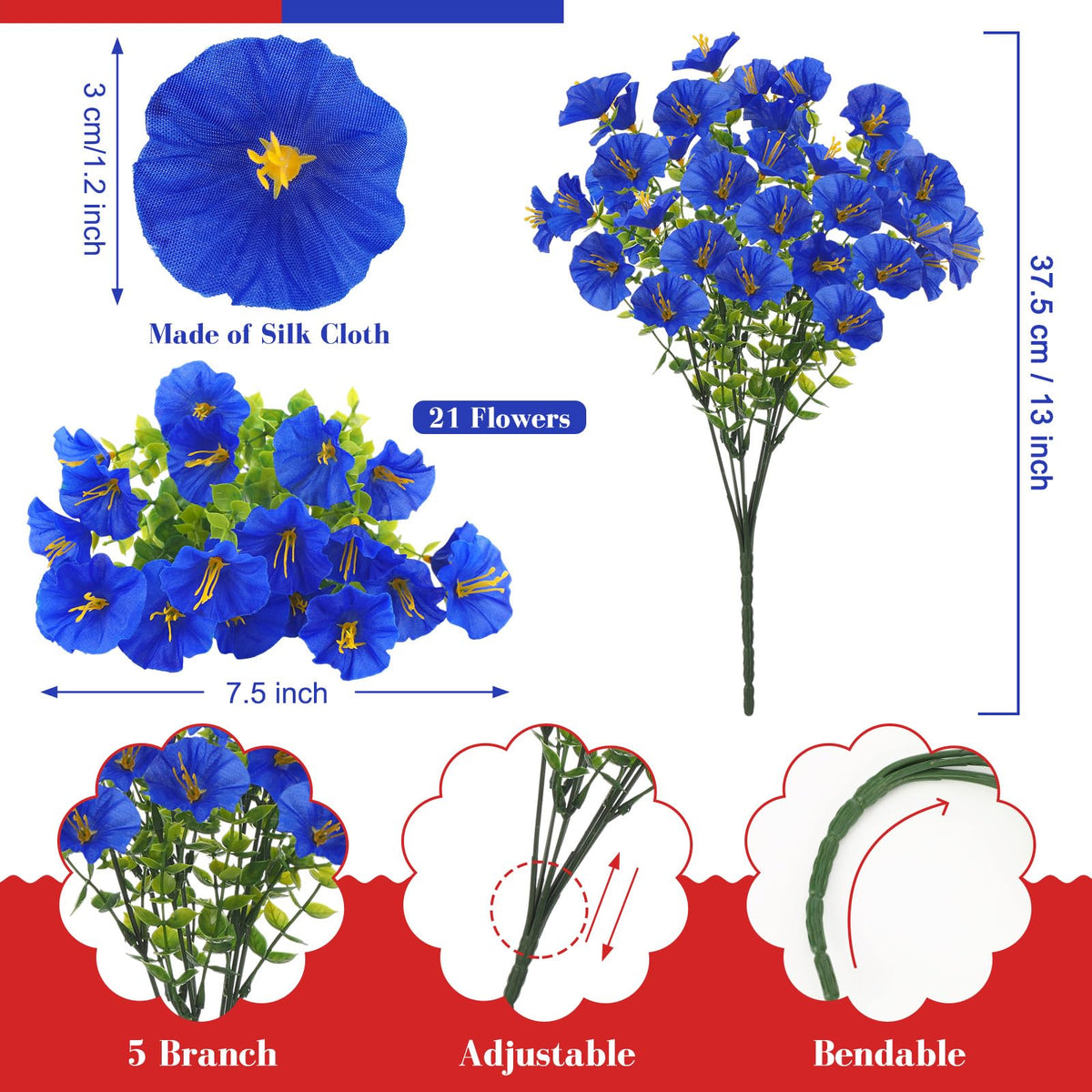 Dingion petunias short-stem arrangement ideal for planters and memorial displays.