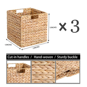 DINGTAI Kallax-compatible baskets organize books and toys neatly.