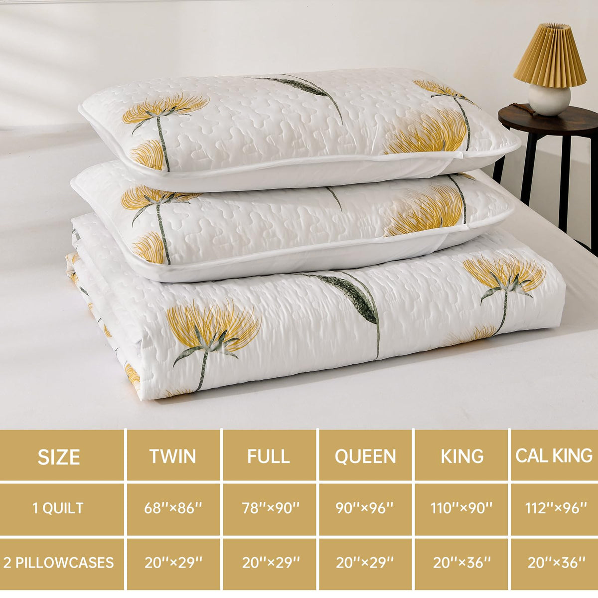 Three-layer stitching detail on Dinjoy quilt for lasting shape