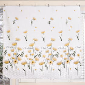 Dinjoy queen quilt showing reversible design for two looks