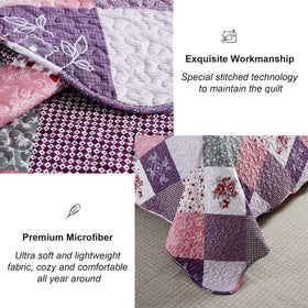 Dinjoy reversible plaid pattern offers versatile decorating options.