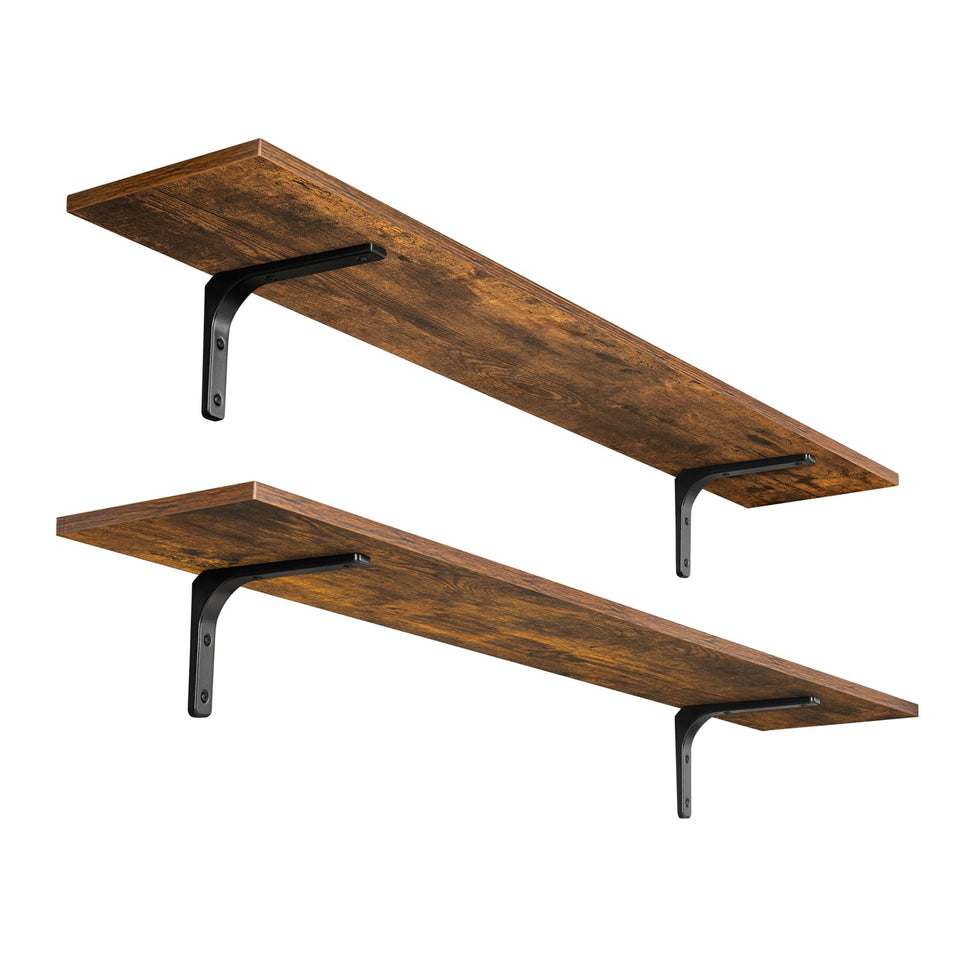 DINZI LVJ long wall shelves 47.3 inch set ideal for maximizing wall storage.