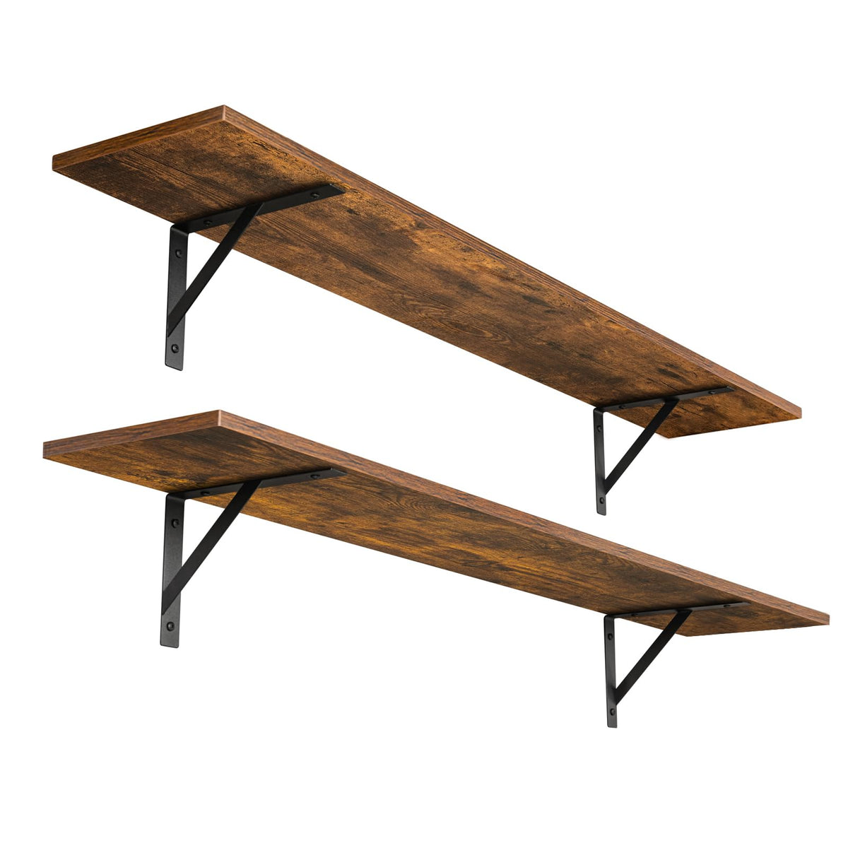 DINZI LVJ long wall shelves 47-3-inch set of 2 for extra storage space