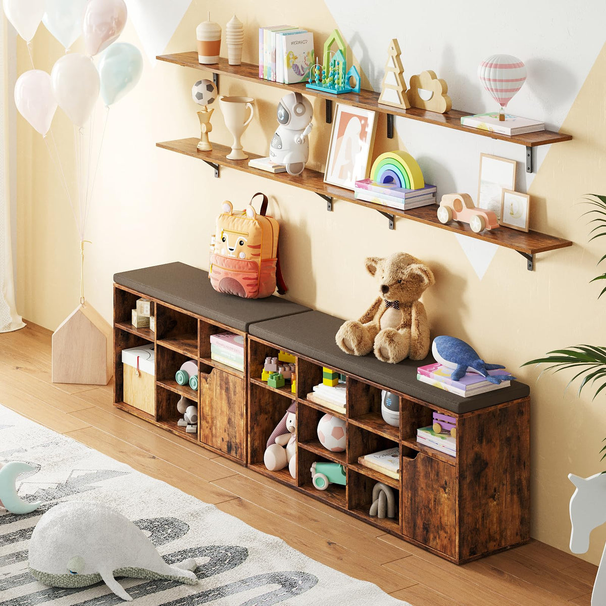 DINZI LVJ kitchen storage helps free counter space with elegant shelving.