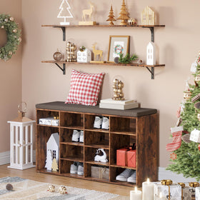 DINZI LVJ living room setup shows spacious wall storage and style.