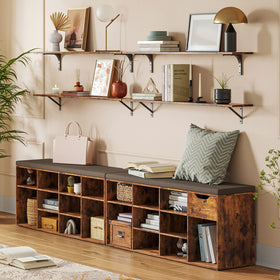 DINZI LVJ rustic wood grain finish adds vintage charm to any room.