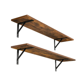 DINZI LVJ long wall shelves ready for simple wall-mount assembly.