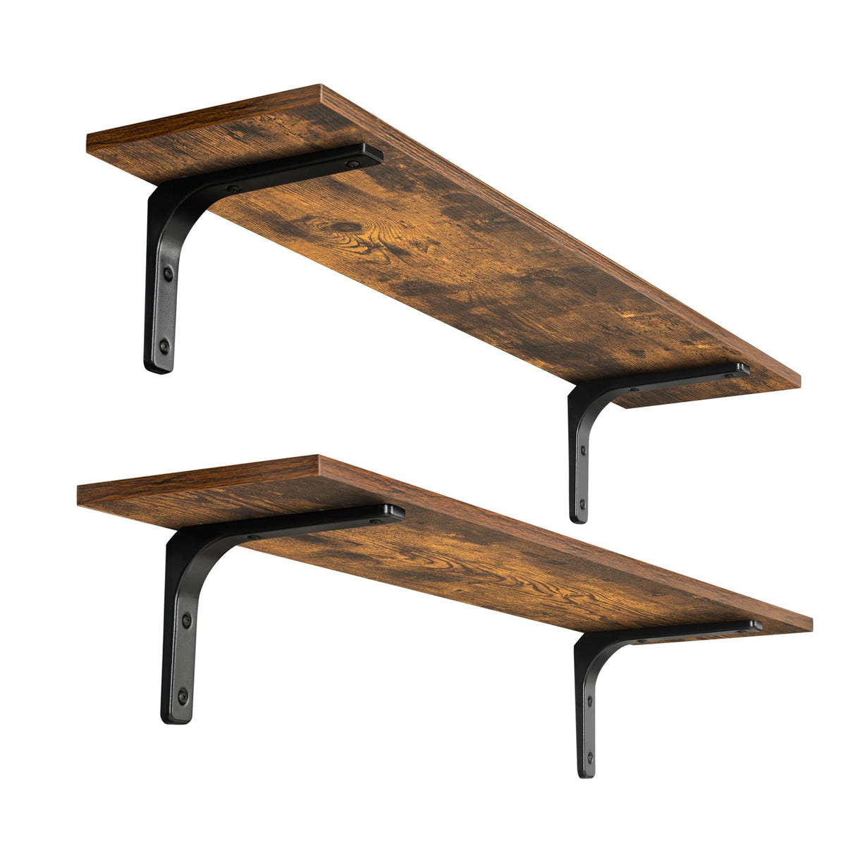 DINZI LVJ long wall shelves assembly view, easy install for clutter-free walls.