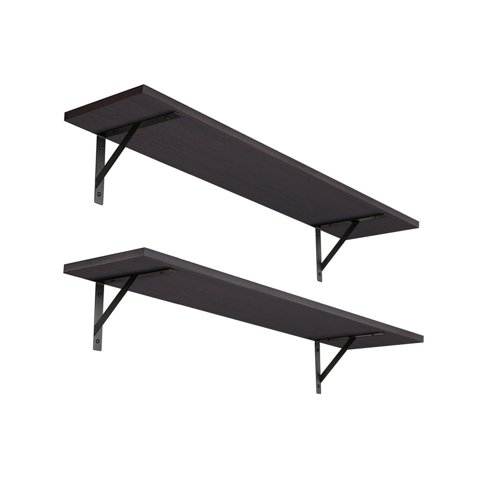 DINZI LVJ long wall shelves ready for quick assembly, ideal for decluttering living spaces.