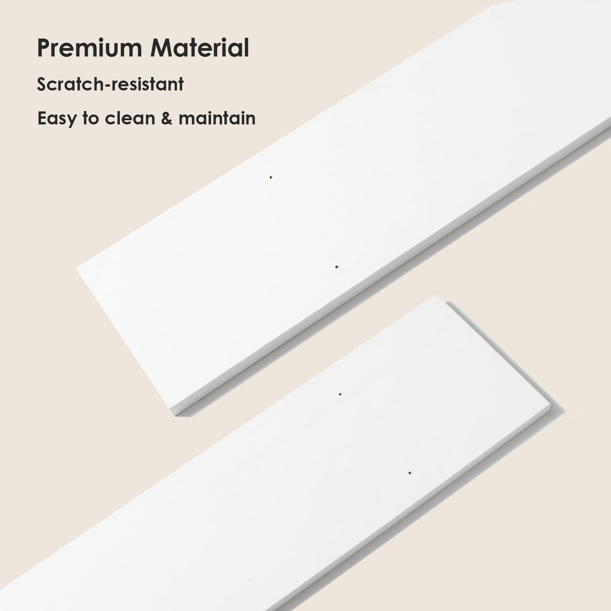 DINZI LVJ care and cleaning guidance for white shelves