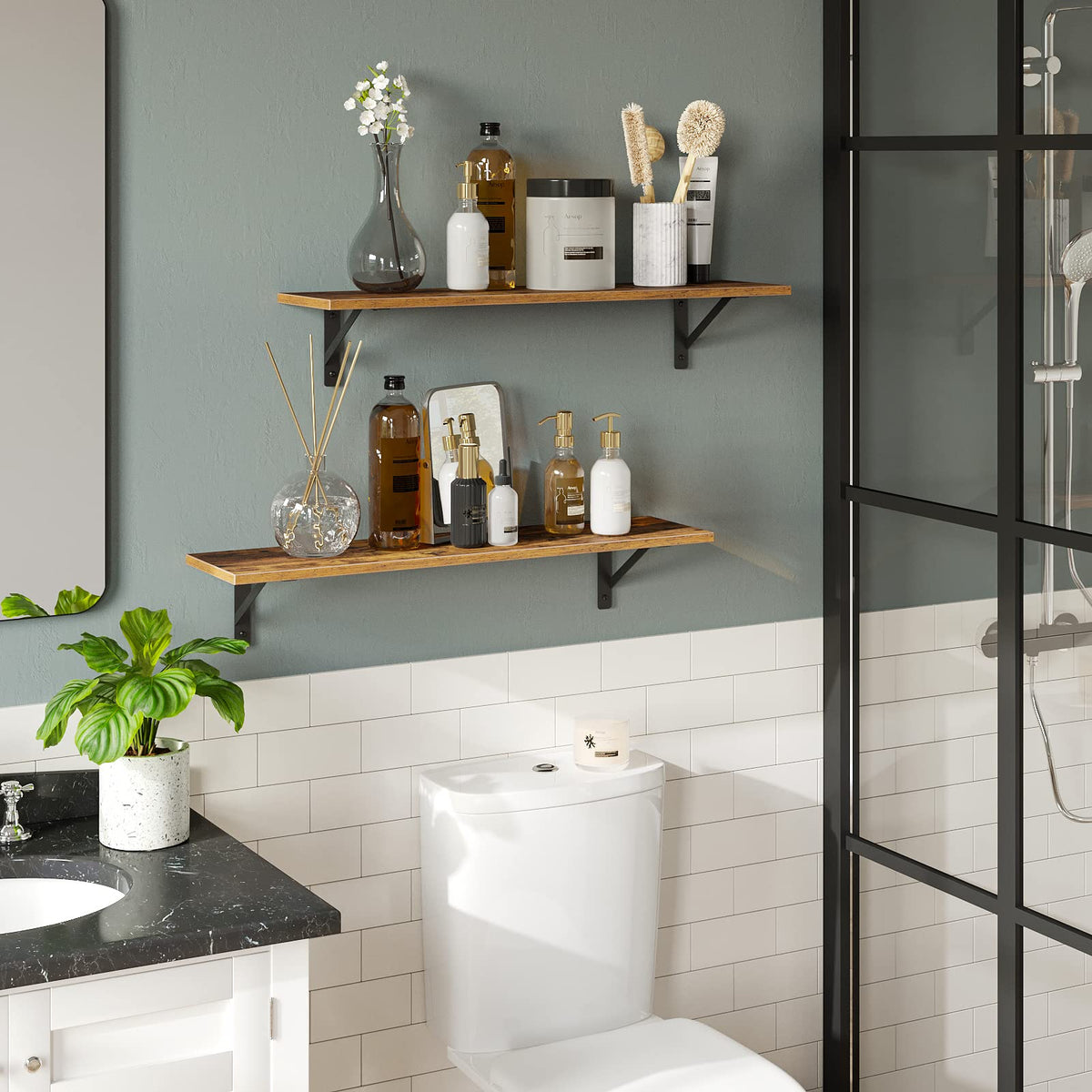 DINZI LVJ shelves hold books and decor without sagging.