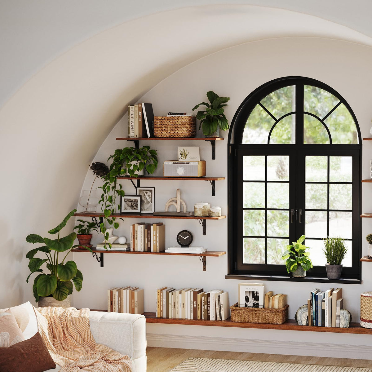 DINZI LVJ wood-like surface adds vintage charm to rooms.