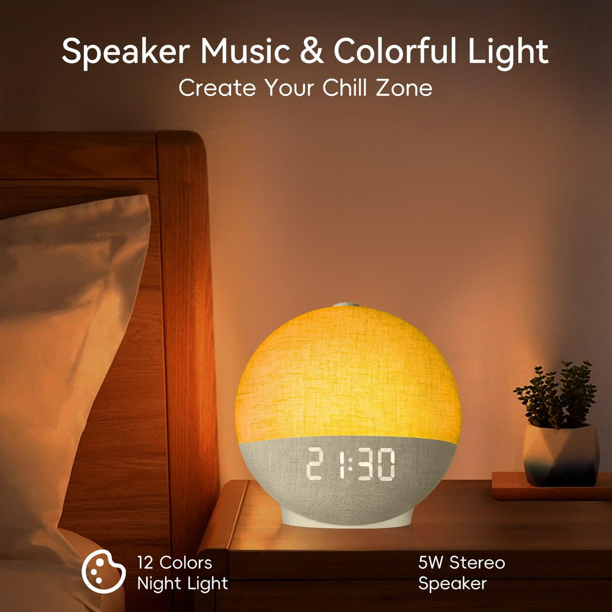 Diol Tode Wake-up Modes offering light-only, sound, or both.