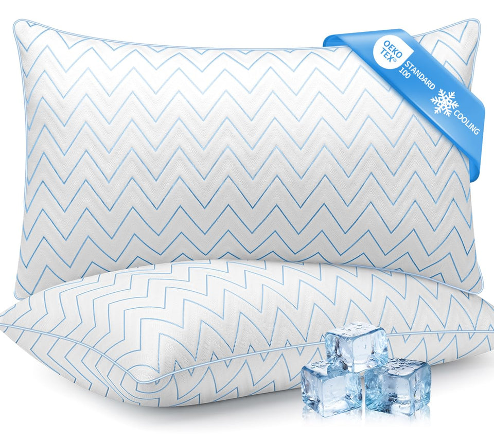 DIORIS queen-size pillow set 2 front view for restful nights