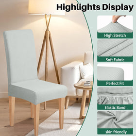 Dioxide chair slipcovers suitable for home, kitchen, and restaurant settings