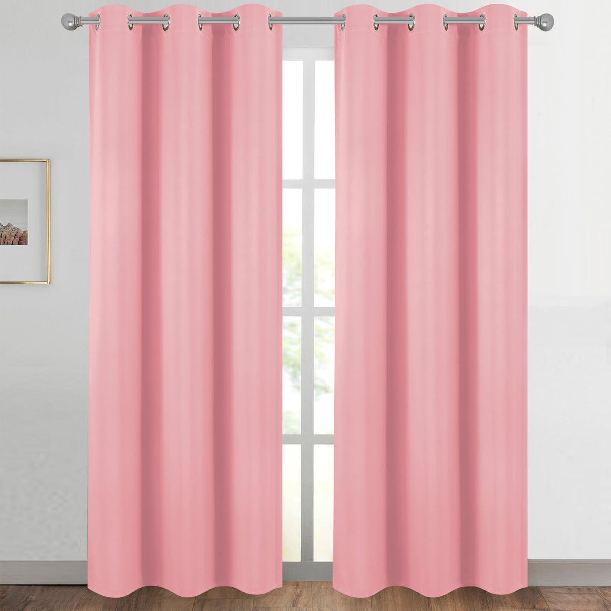 Diraysid grommet-top curtains ready for easy installation and smooth sliding