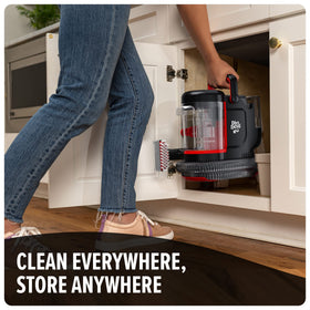 Dirt Devil compact design stores easily in a closet or cabinet
