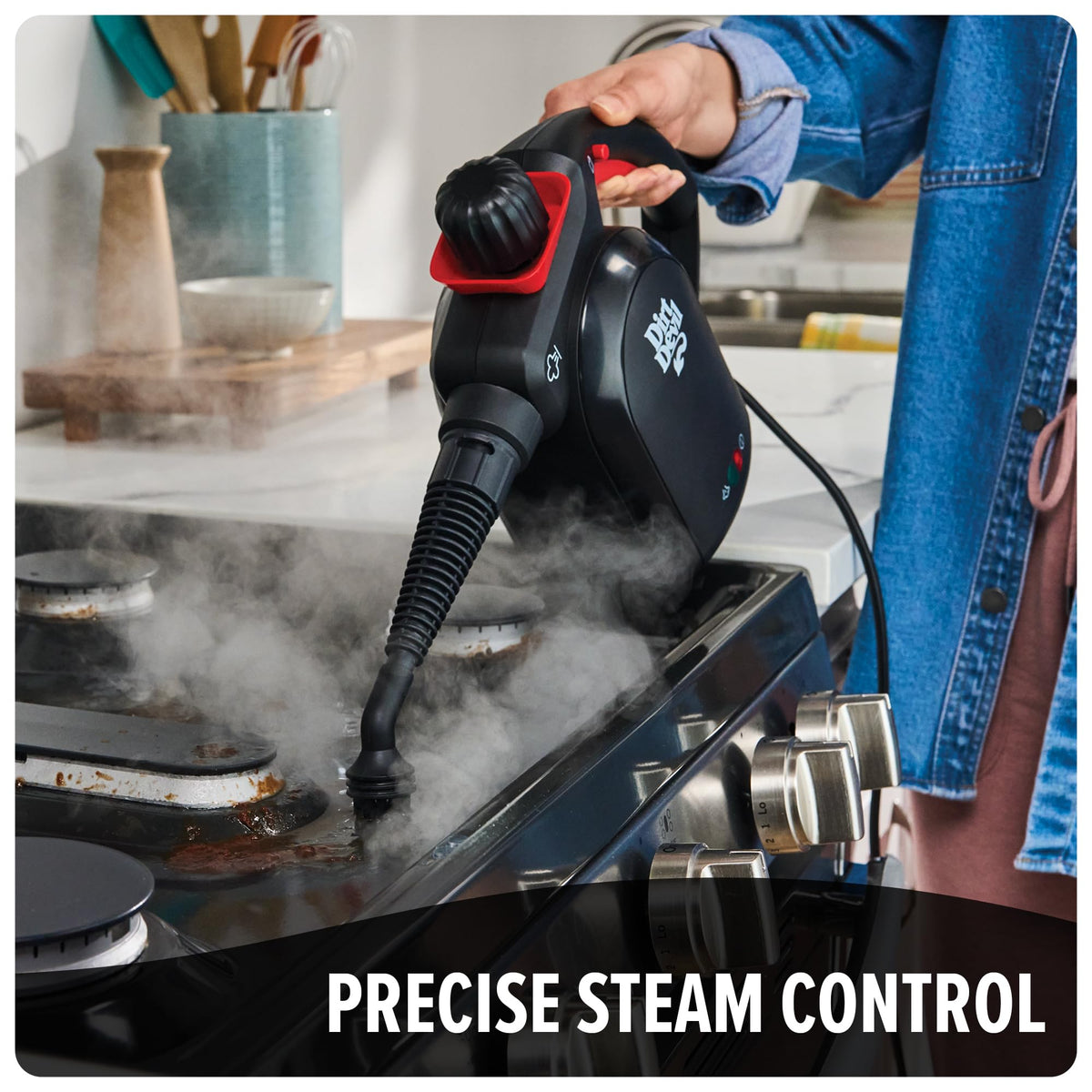 Dirt Devil bristle brush attachment for stubborn dirt removal.