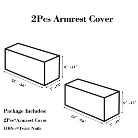 Disayu armrest cover elastic strap bottom edge shows secure fit