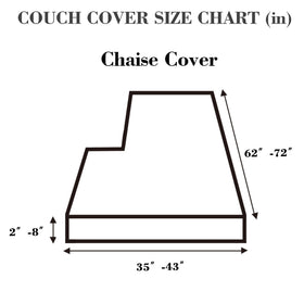 Disayu chaise cover with a soft texture for added comfort and guard.