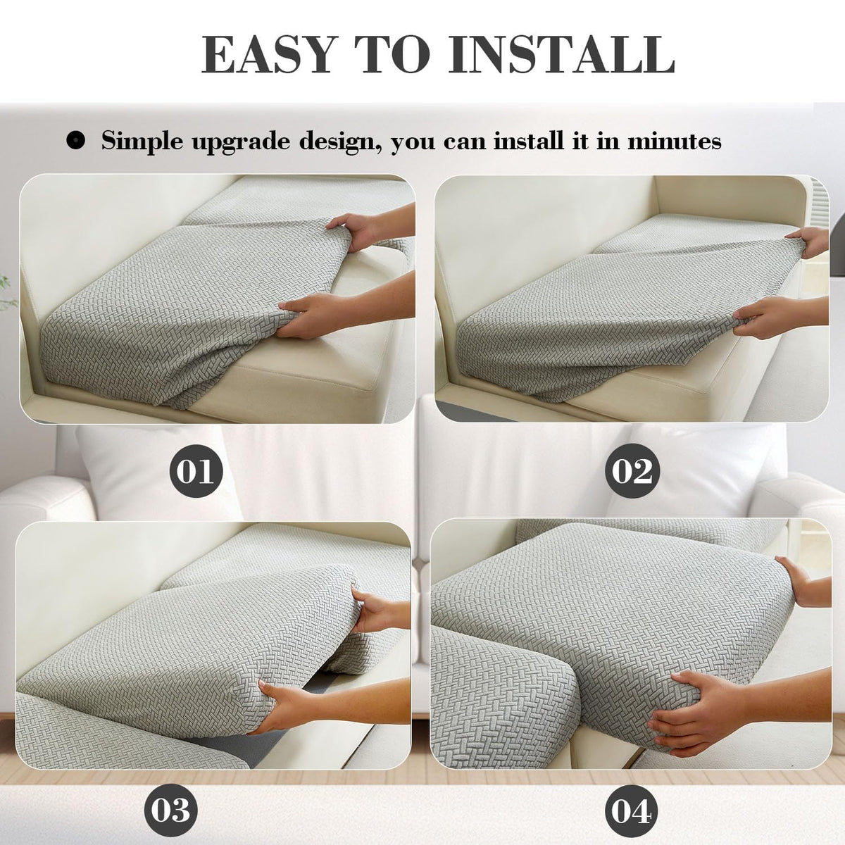 Disayu couch cover features exquisite grain and a soft color.